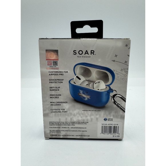 SOAR Collage Football Unisex Protective Case for Apple Airpods syracuse - Picture 3 of 3